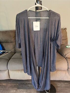 Heather cowl scarf pocket tee